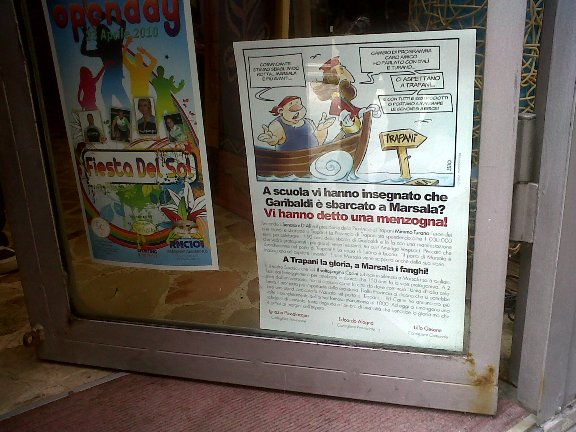 Marsala. Manifesto contro la rievocazione garibaldina scippata da Trapani